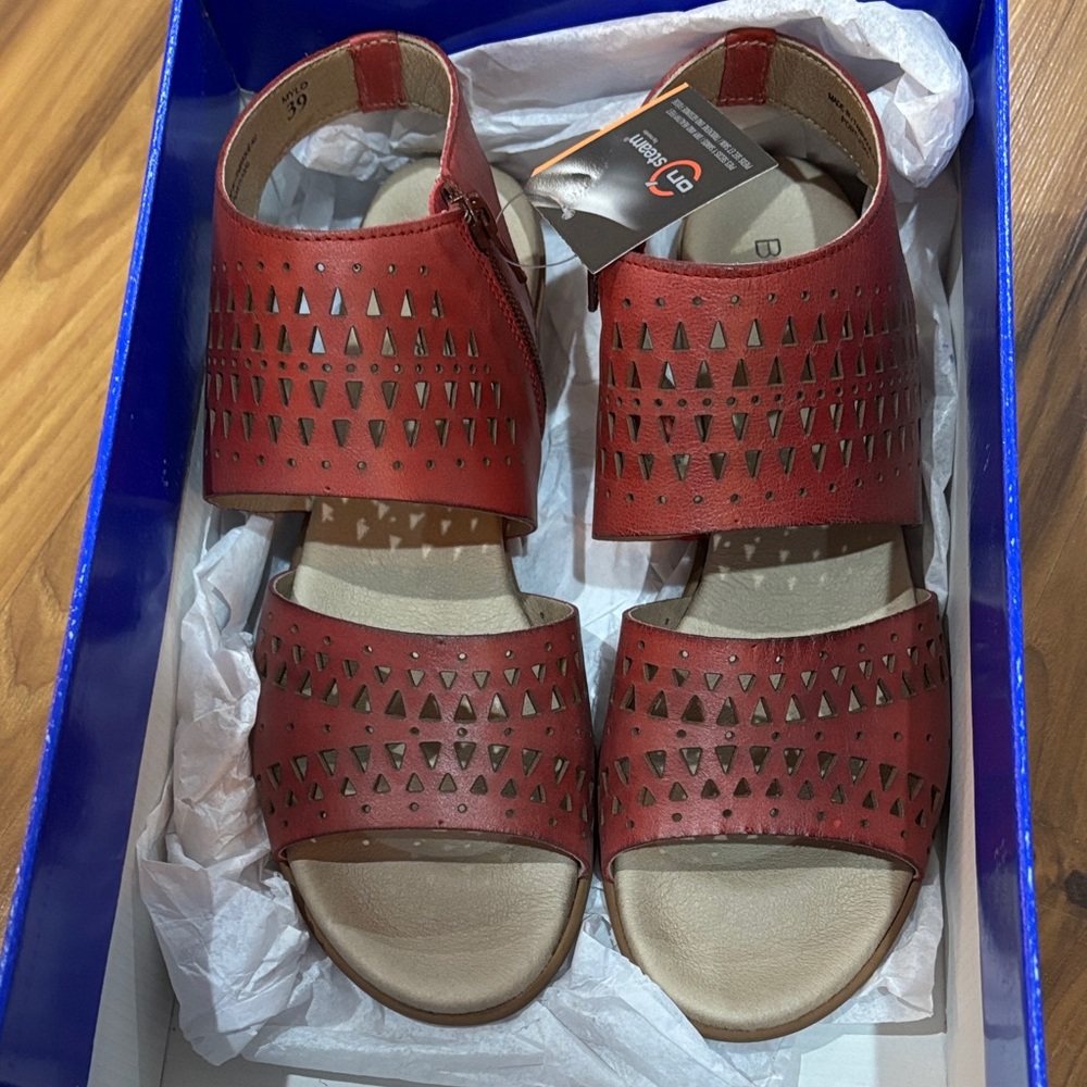 Bos. & Co. Red Sandals